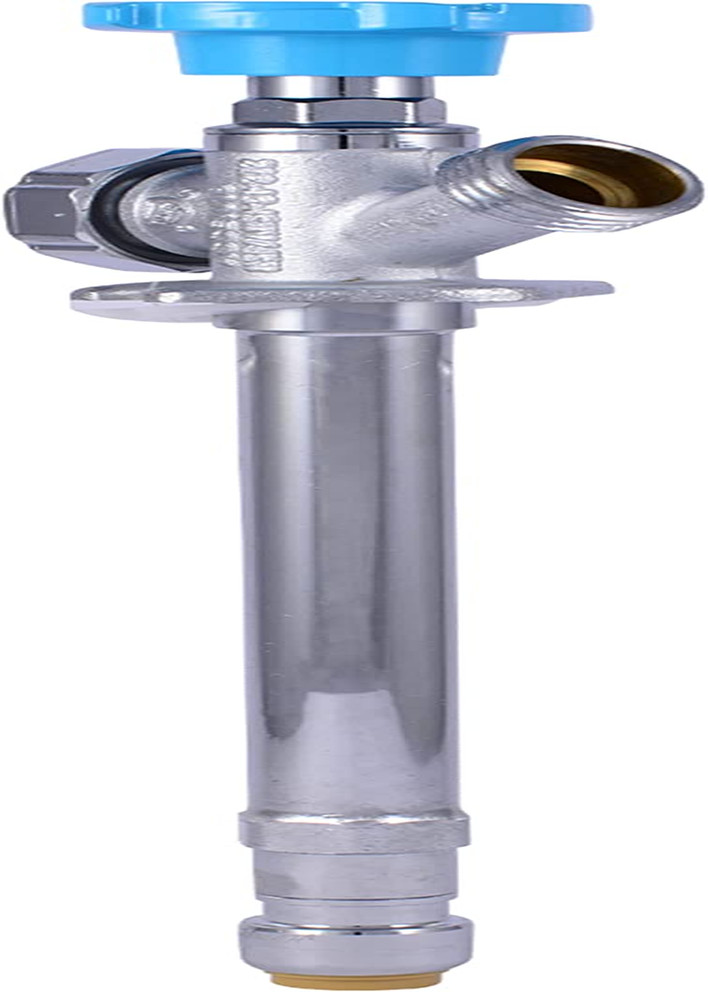 6 Inch Frost Free Sillcock, 1/2 X 3/4 Inch MHT, Push to Connect Brass Plumbing F