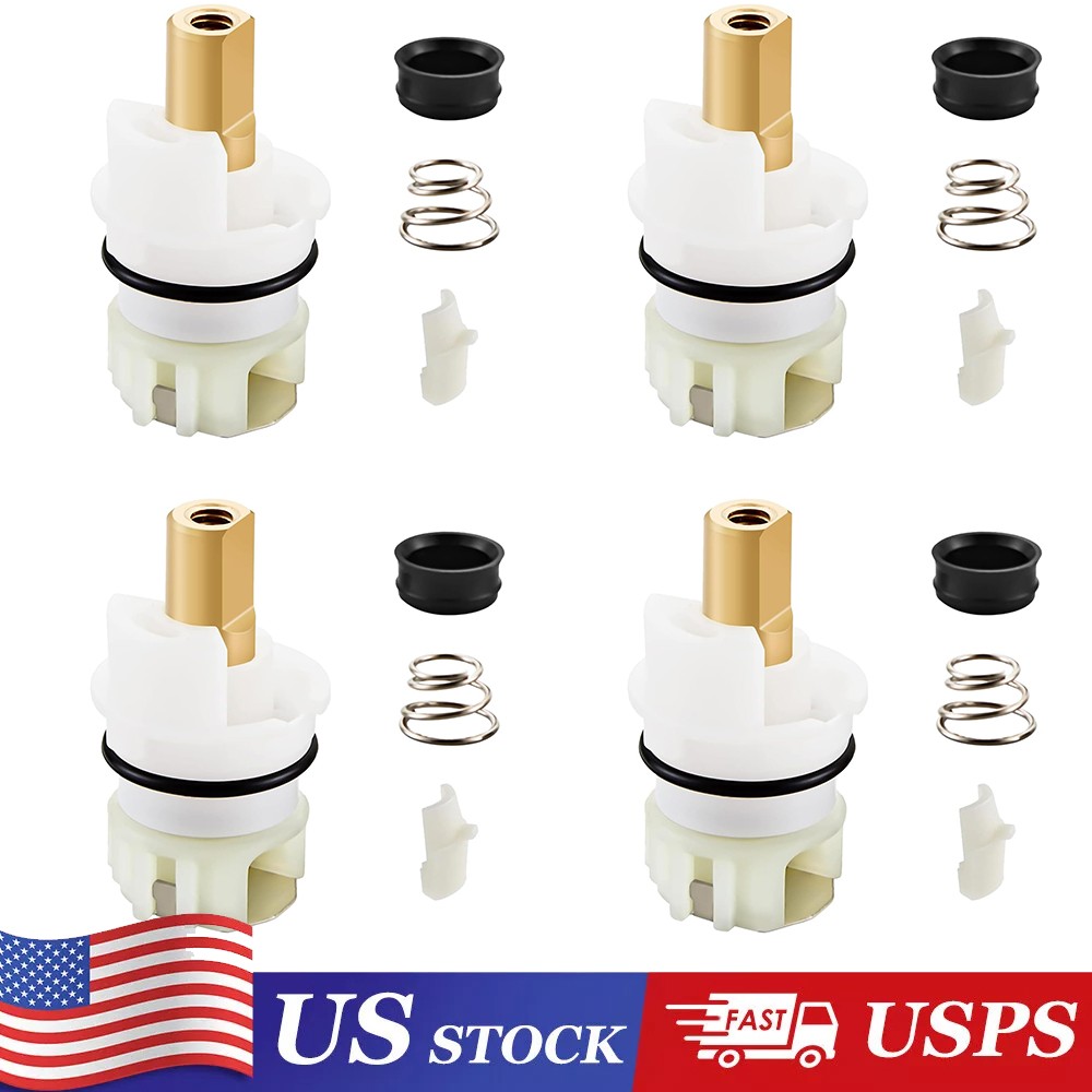 4 Pack for Delta RP25513 W/ RP4993 Seat/Spring Faucet Stem Repair Kit