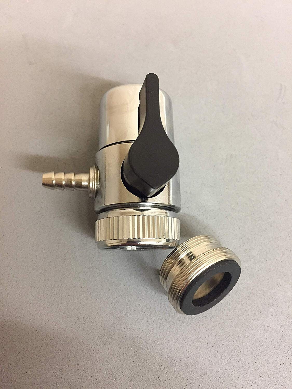 Lead Free Faucet Adapter Diverter Valve RO Water Filter System for 1/4″ tubing