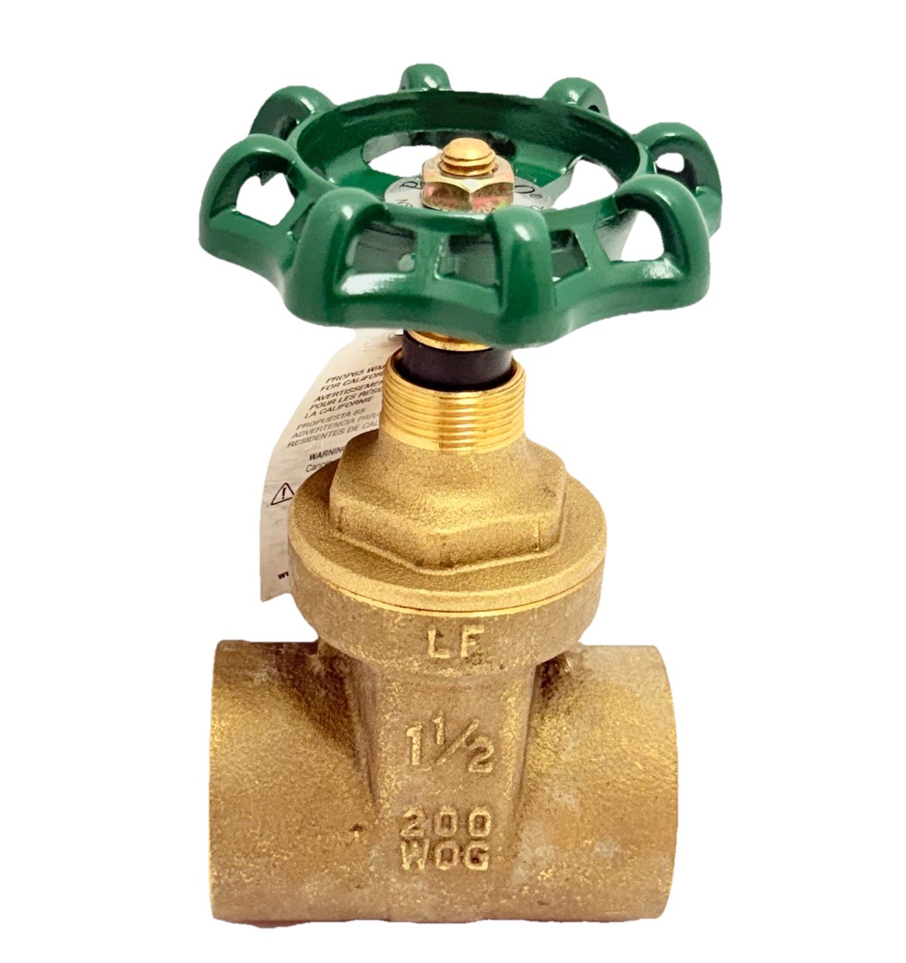 PROFLO PFXT300SJ 1-1/2” Low Lead Brass Gate Valve Sweat x Sweat Class 200