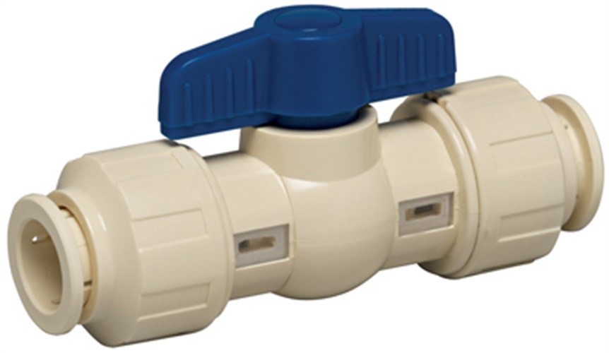 Homewerks 3/4 in. CPVC Push Fit Ball Valve Full Port T-Handle For Non-Potable Wa