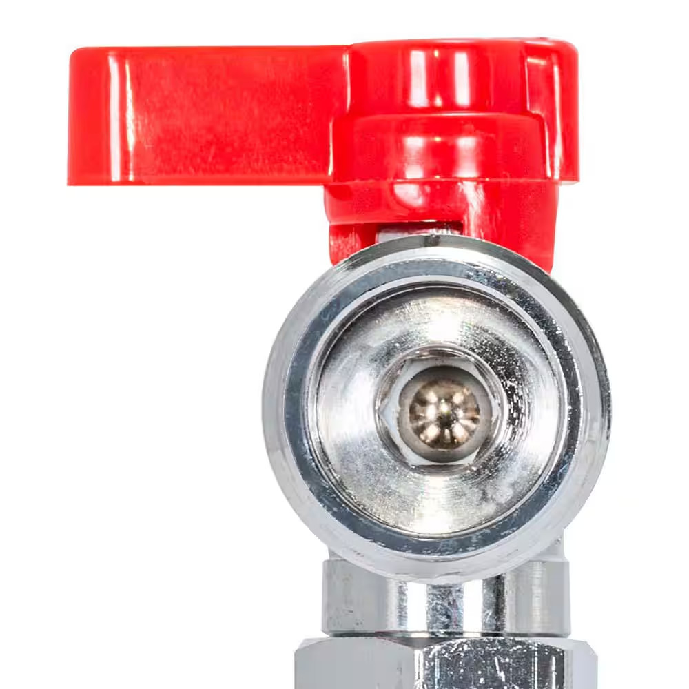 1/2 In. IPS X 3/4 In. Brass MIP X MHT Hose Washing Machine Outlet Stop Valve