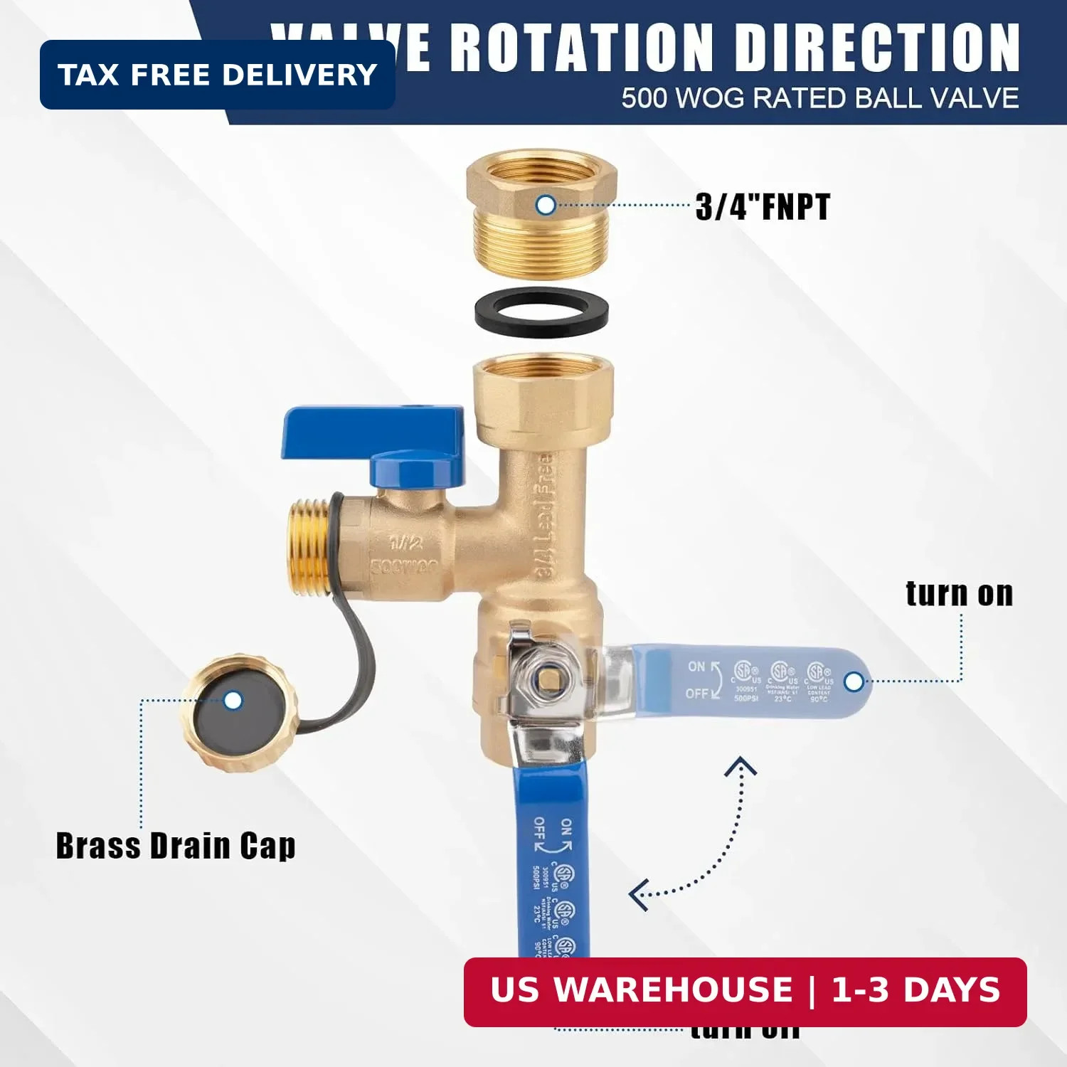 Isolator Tankless Water Heater Valve Kit – Premium 8-Piece All-Brass Flushing &