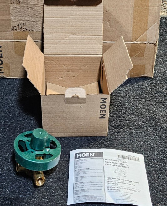 Moen 8372HD 1/2″ IPS Posi-Temp Pressure Balancing Rough-In Valve (With Stops)