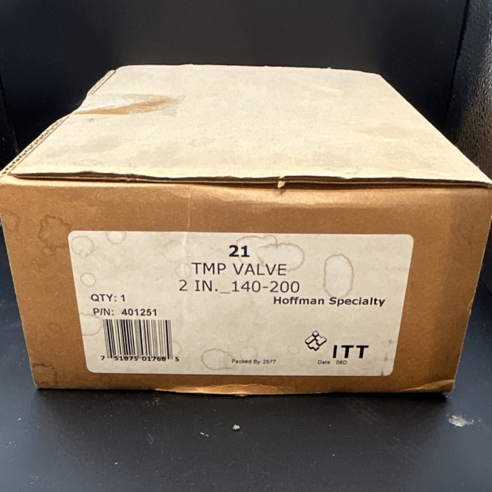 Hoffman Specialty Model 21 Brass Tempering Valve 2 in 140-200°F 401251