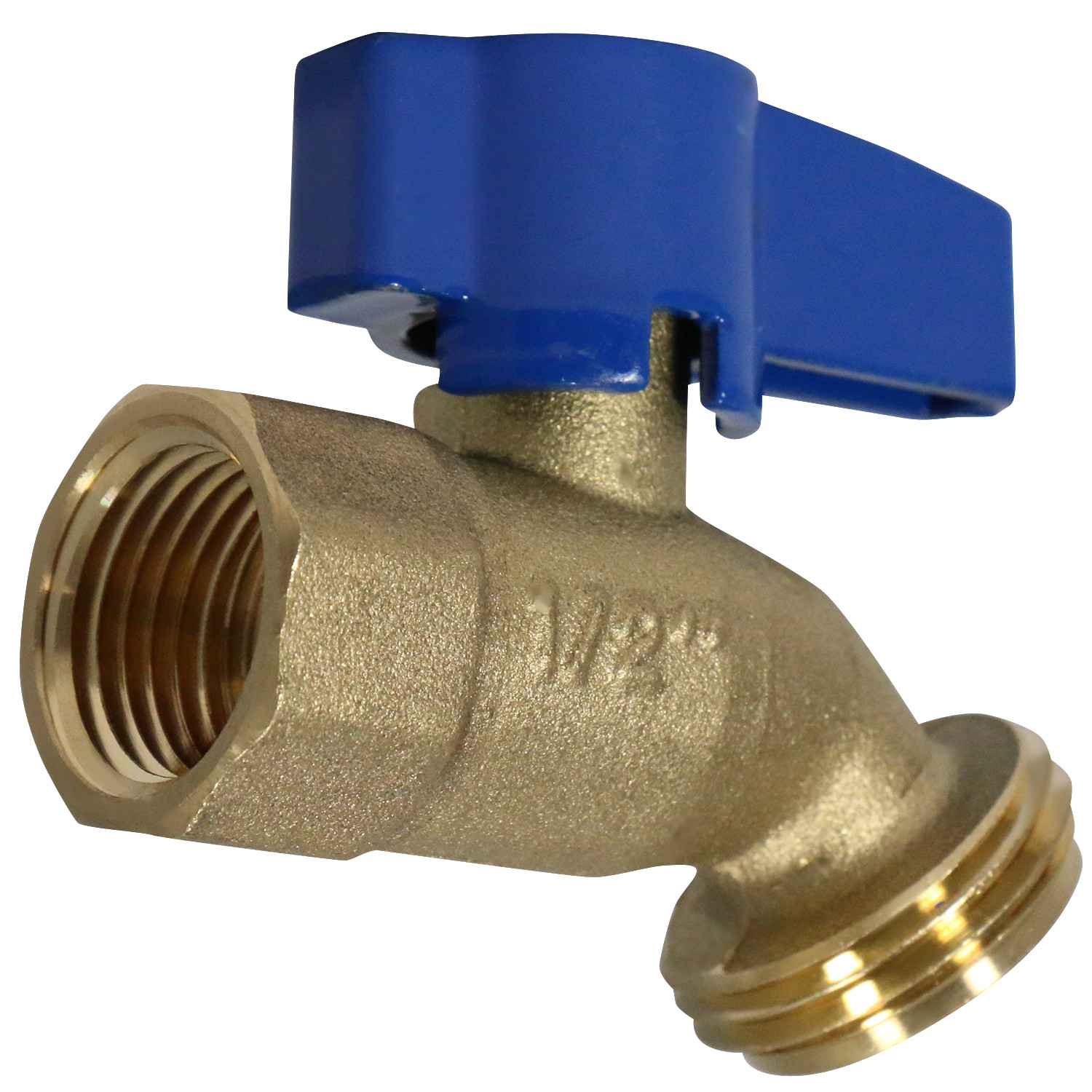 10) 1/2″ FEMALE THREADED HOSE BIBB NOKINK, WATER OR OIL 125 PSI (LEAD FREE BRASS