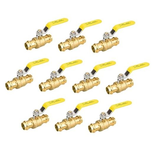 3/4″ Press X Press Pro Brass Ball Valve with EPDM, 1/4″ Turn Full 3/4″ x 10Pack