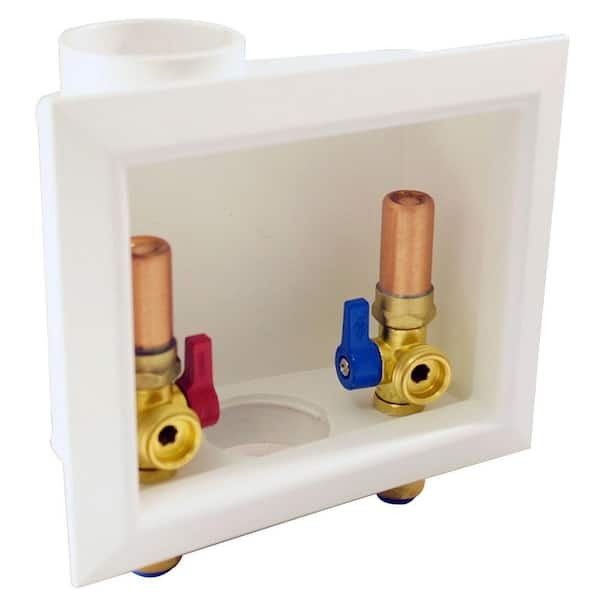 Tectite 1/2″ Push-to-Connect x 3/4″ Male Washing Machine Valves with Outlet Box
