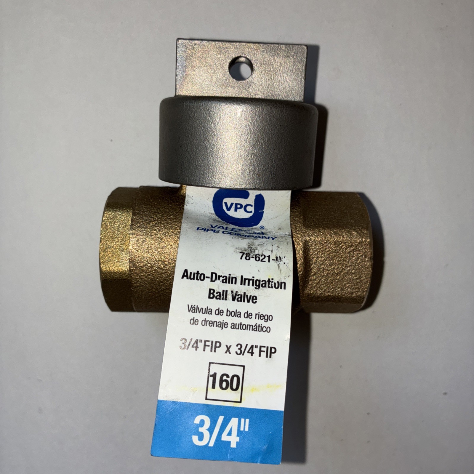 Valencia Pipe Company VPC 3/4” Auto-Drain Irrigation Ball Valve 78-621-01