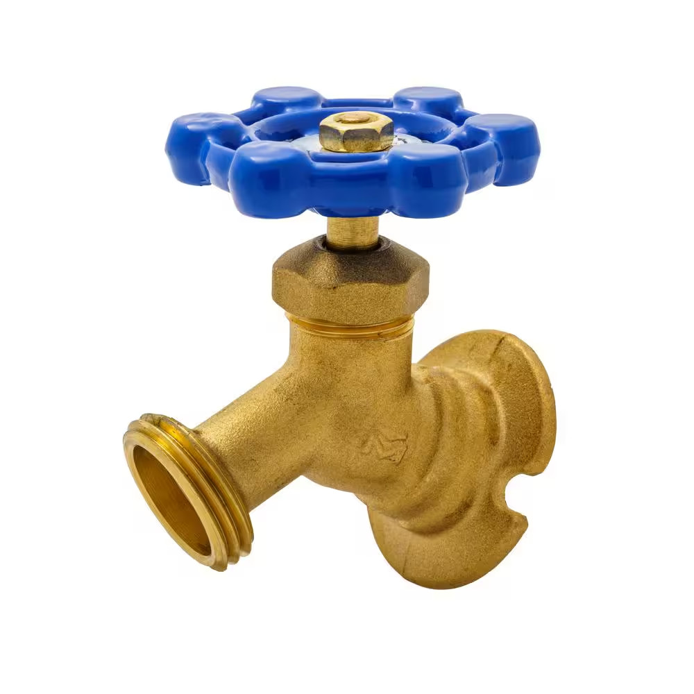 1/2 In. X 3/4 In. FIP X MHT Brass Flanged Threaded Sillcock Valve