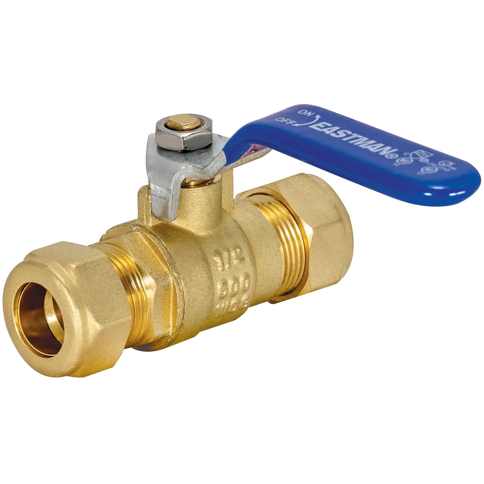 1/2 Inch Compression Heavy Duty Full Port Ball Valve Brass