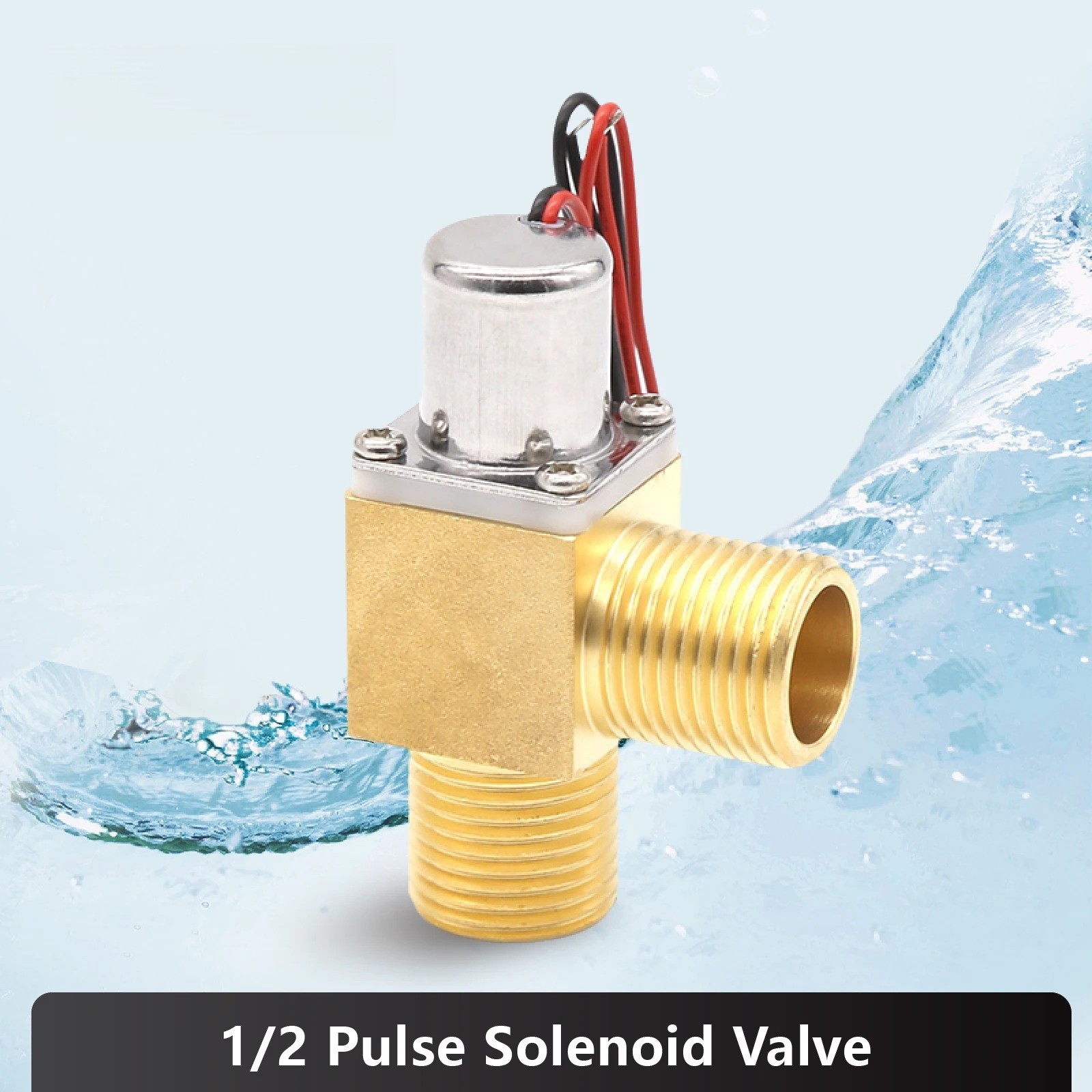 Automatic Urinal Flush Valve DC4.5V G1/2 Latching Solenoid Sensor Controller
