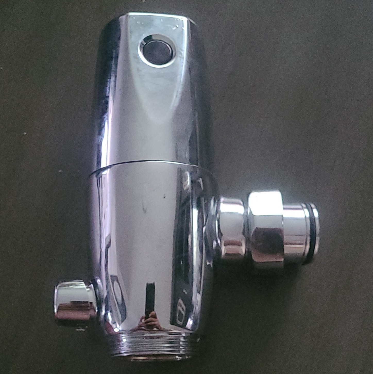American Standard Automatic Toilet Flush Valve, Polished Chrome Metal
