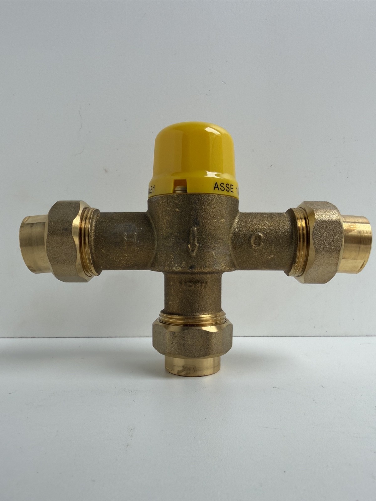 Moen 104451 LowFlow Thermostatic Mixing Valve 1/2″ IPS, 3/8″ Compression Adapter