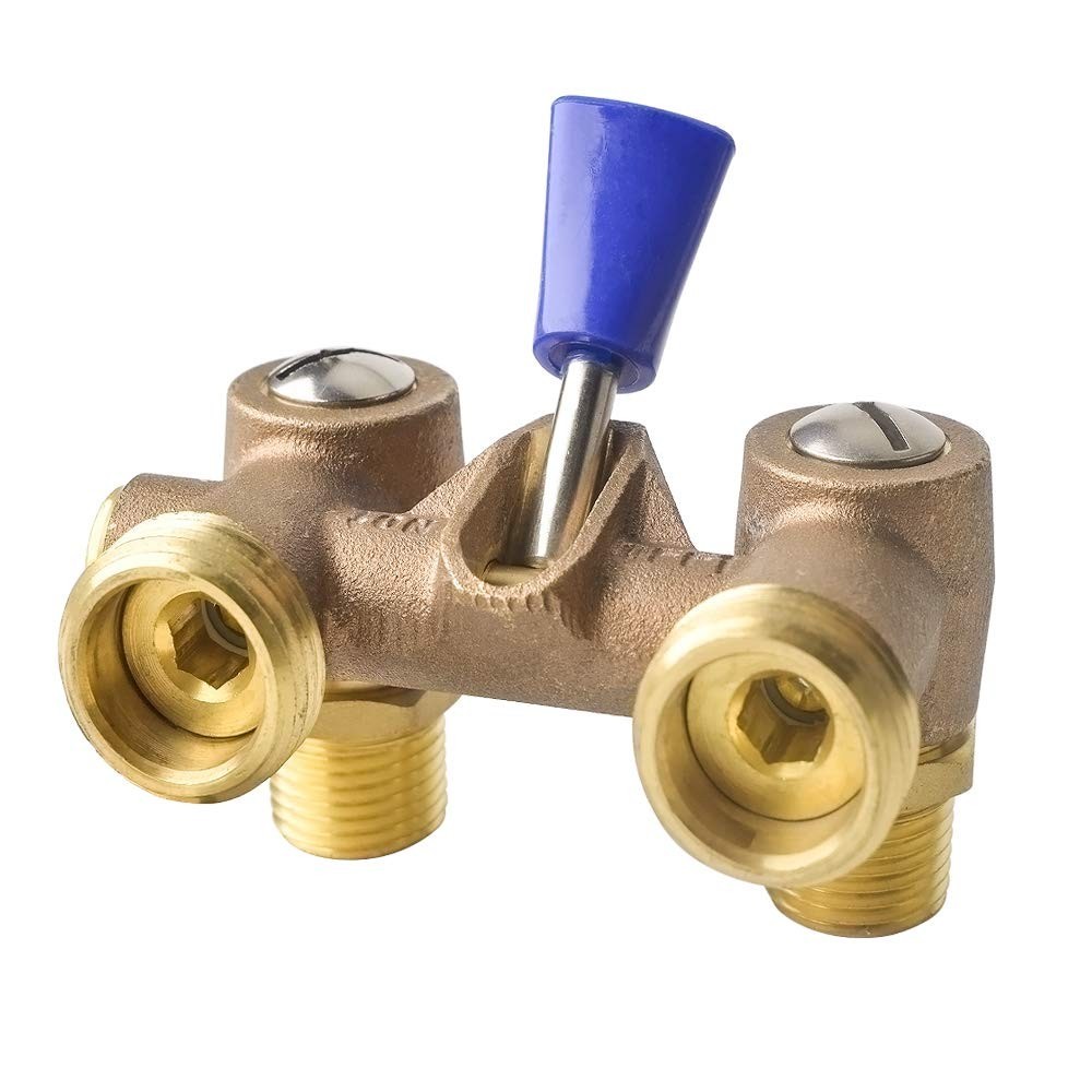 Washing Machine Shut Off Valve，1/2″ Male Pipe Thread × 3/4″ Outlet Hose Thread.