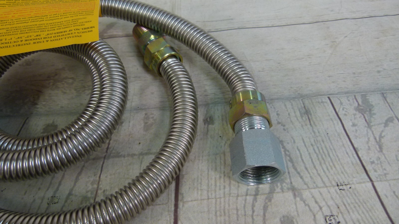 Aqua Plumb Stainless Steel Gas Connector Length 60”