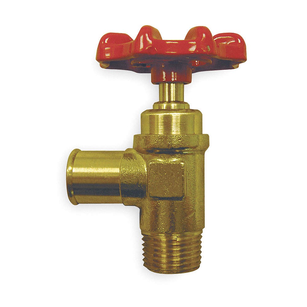 WEATHERHEAD 1422 Drain Cock,Brass,MNPT x Hose,3/8 In 1VPY7