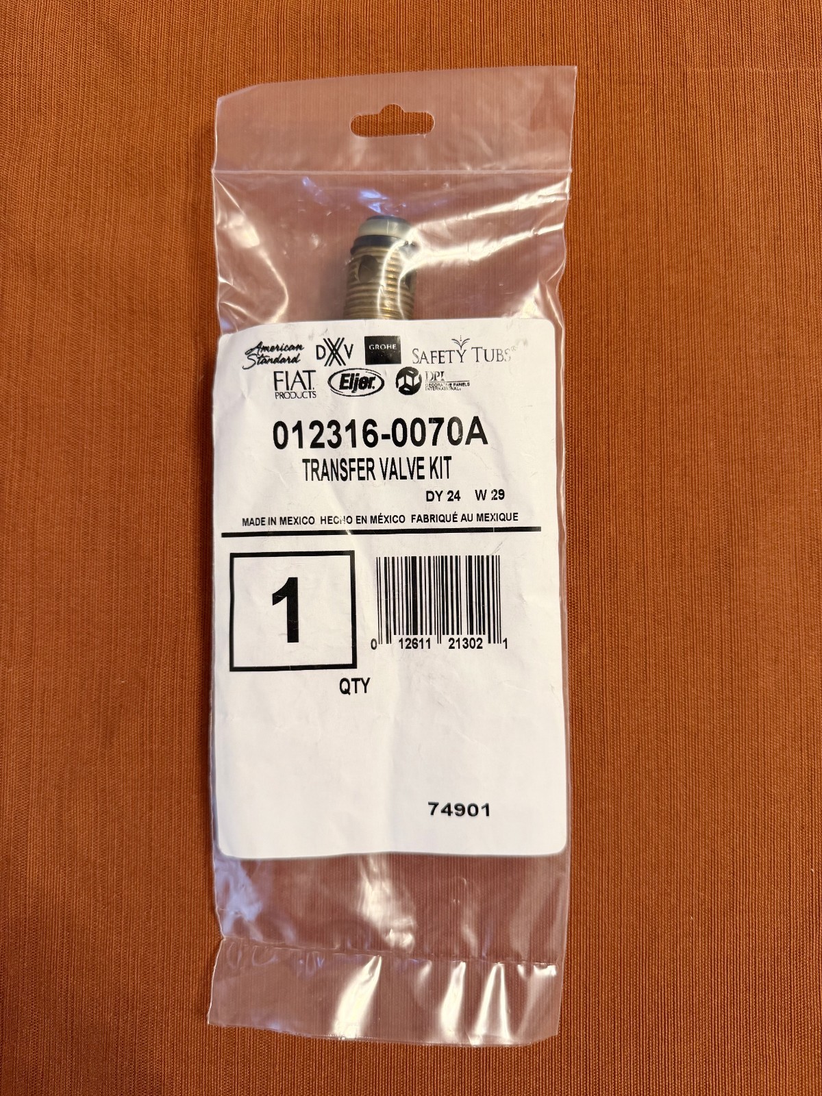 American Standard 012316-0070A Brass Transfer Valve Kit Brand New