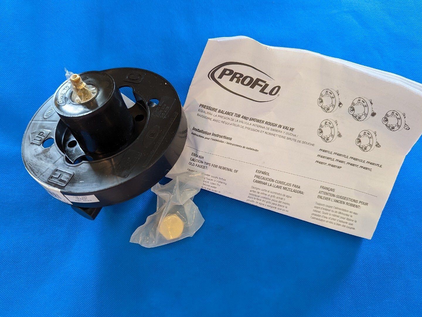 PROFLO PF4001 Pressure Balanced Tub Shower Faucet Valve