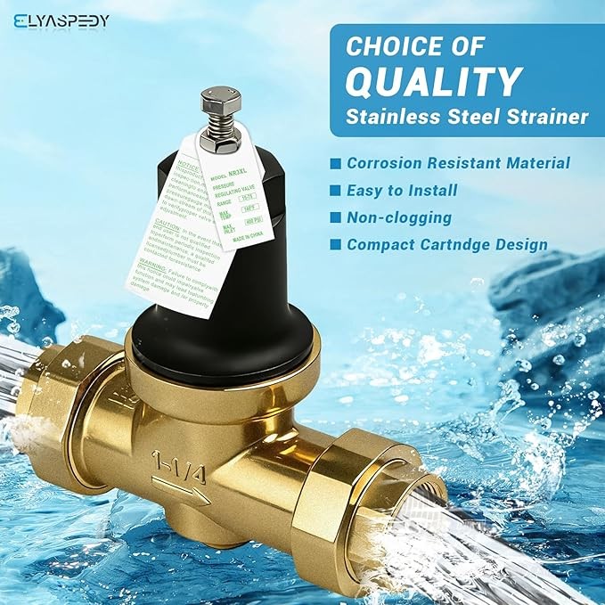 1-1/4″ 114-NR3XL Pressure Reducing Valve Compatible with Zurn For Water Supply