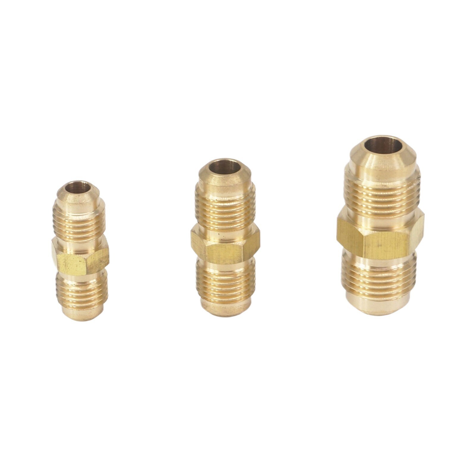 Fit 1/8″ 3/16″ 1/4″ 1/2″ 5/8″ Tube O.D Brass SAE 45 Degree Flare Connector