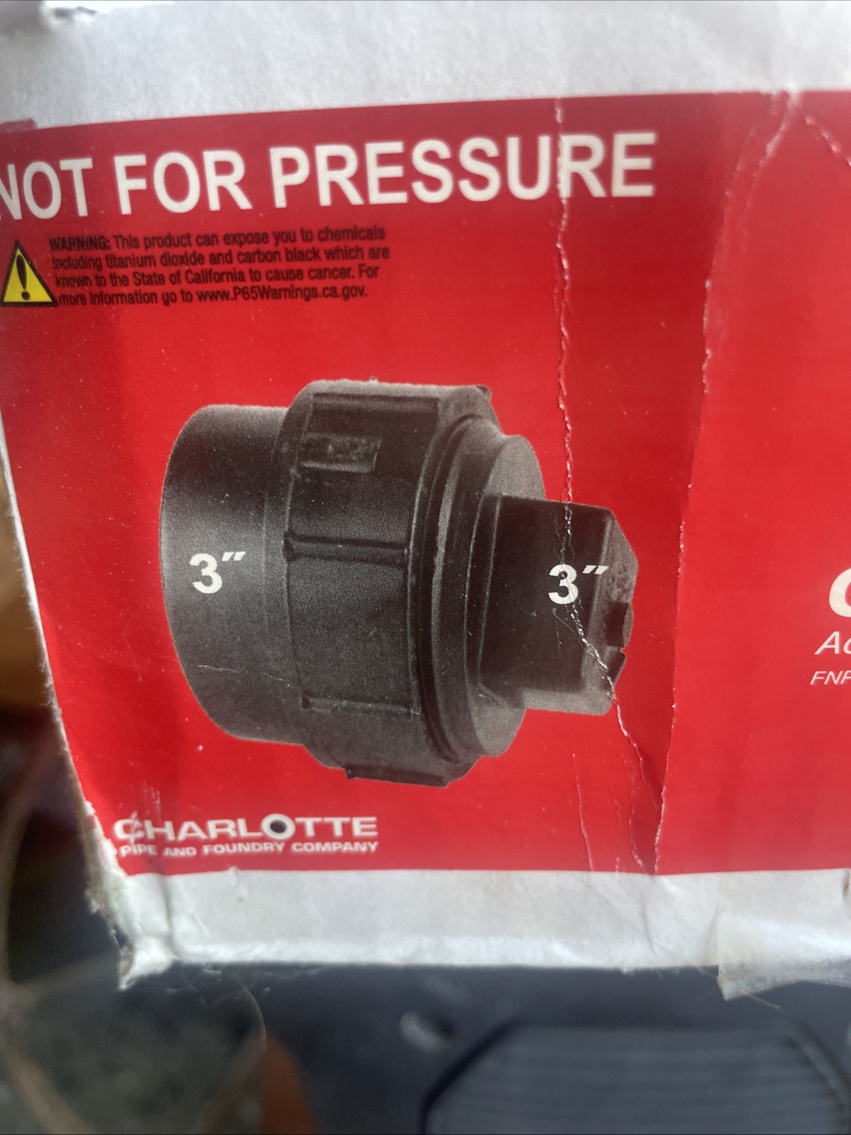 Cleanout Adapter with Plug, 3 in, ABS DWV QTY 10