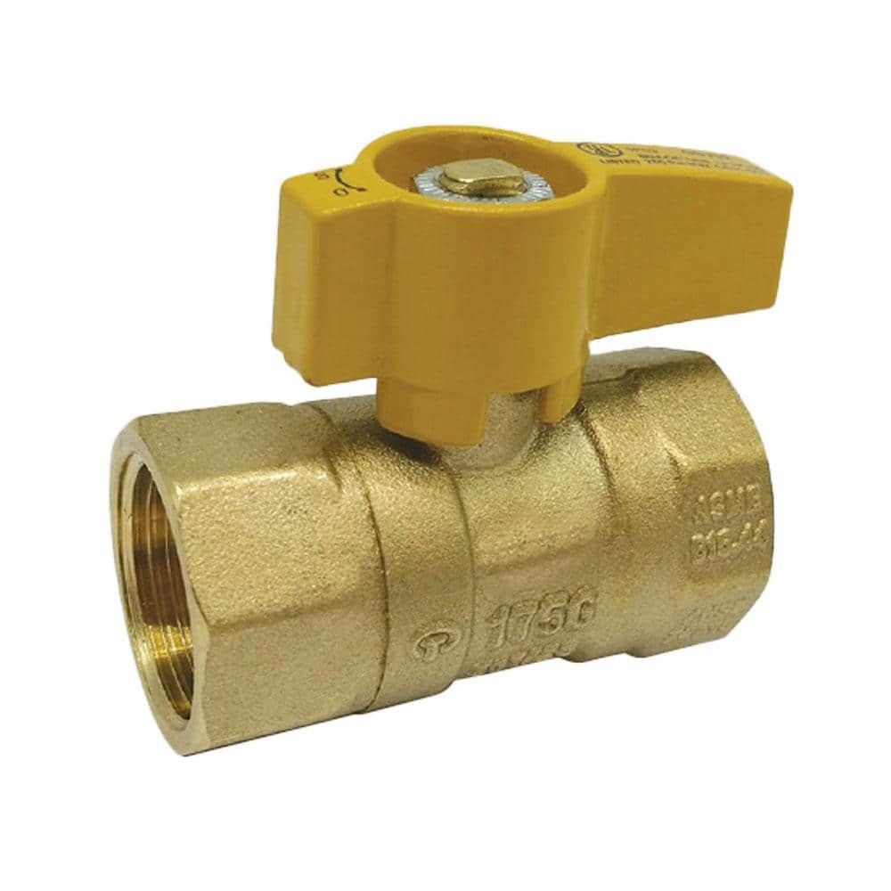 ProLine Series 3/4 in. Brass FPT 2-Piece Gas Valve (4-Pack)