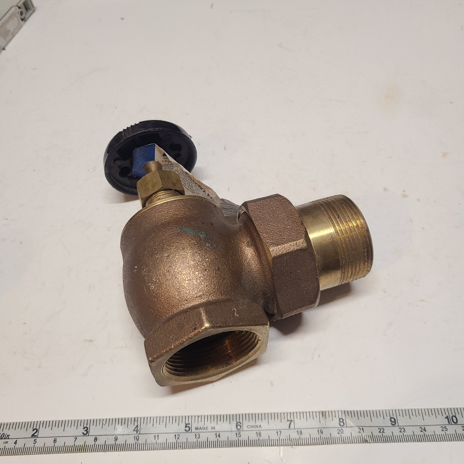 Matco-Norca 1-1/2″ (FIP x Male Union) Steam Angle Radiator Valve, BARVY-1500