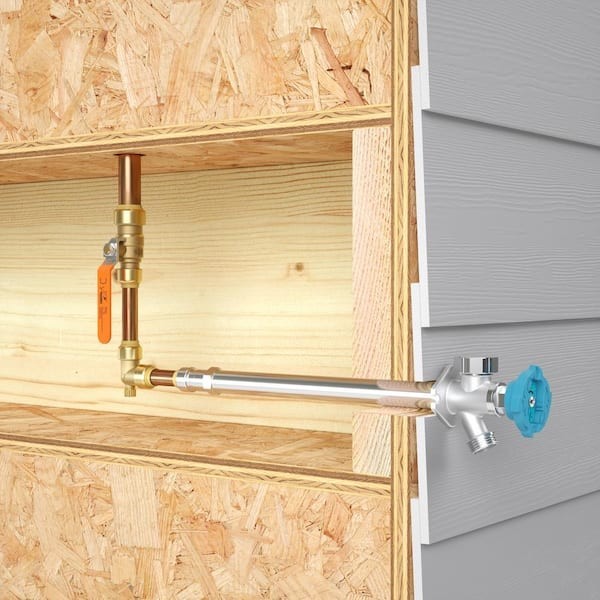 Sharkbite 24628LF 1/2″ Push-to-Connect x 3/4″ MHT x 8″ Frost-Free Sillcock Valve