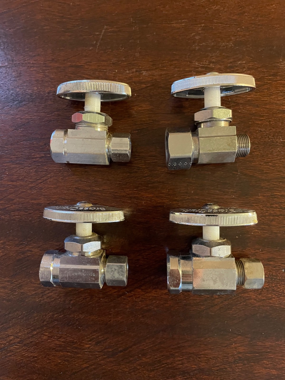 Lot of 4 – Various BrassCraft Multi Turn Straight Stop Values