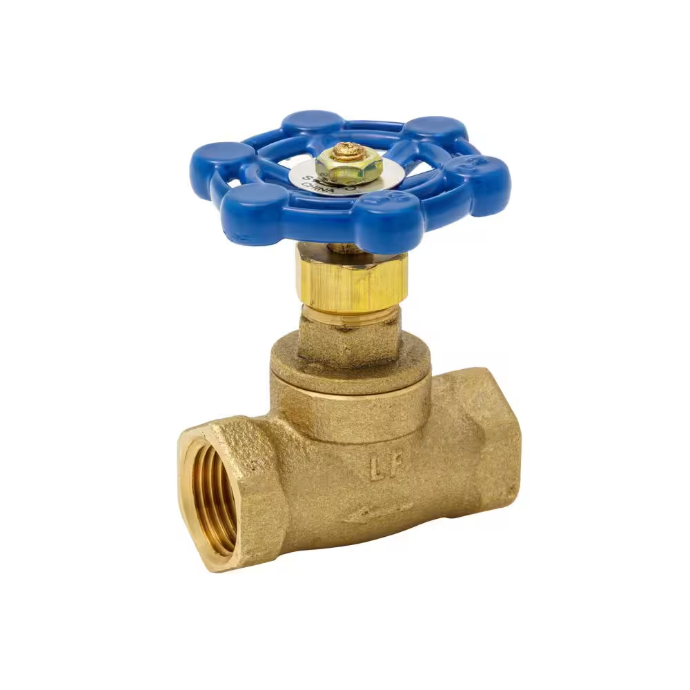 1/2 In. X 1/2 In. FPT Brass Stop Valve