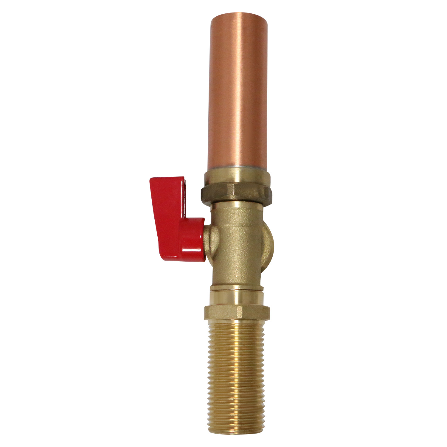 10 Pc XFITTING Washing Machine Stop Valve, 1/2″ MIP x 3/4″ MHT, Red