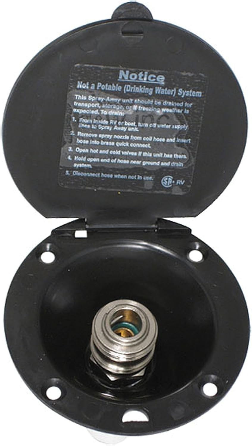 Valterra Faucets PF147006 Quick Connect Valve – Black