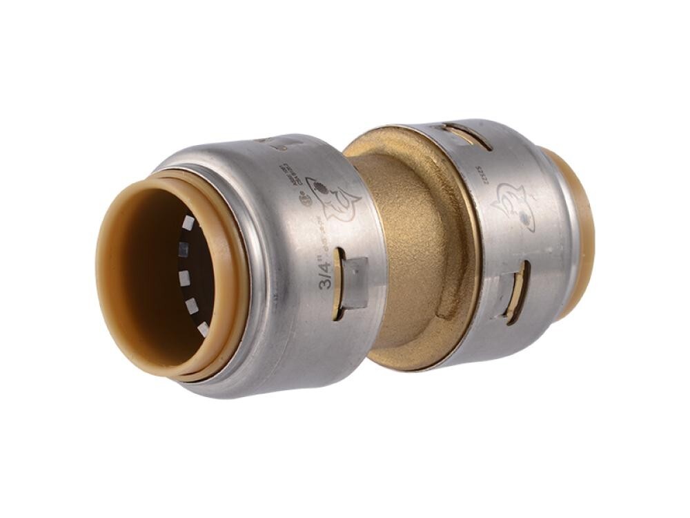 SharkBite Max UR016 3/4″ x 3/4″ Brass Push Coupling