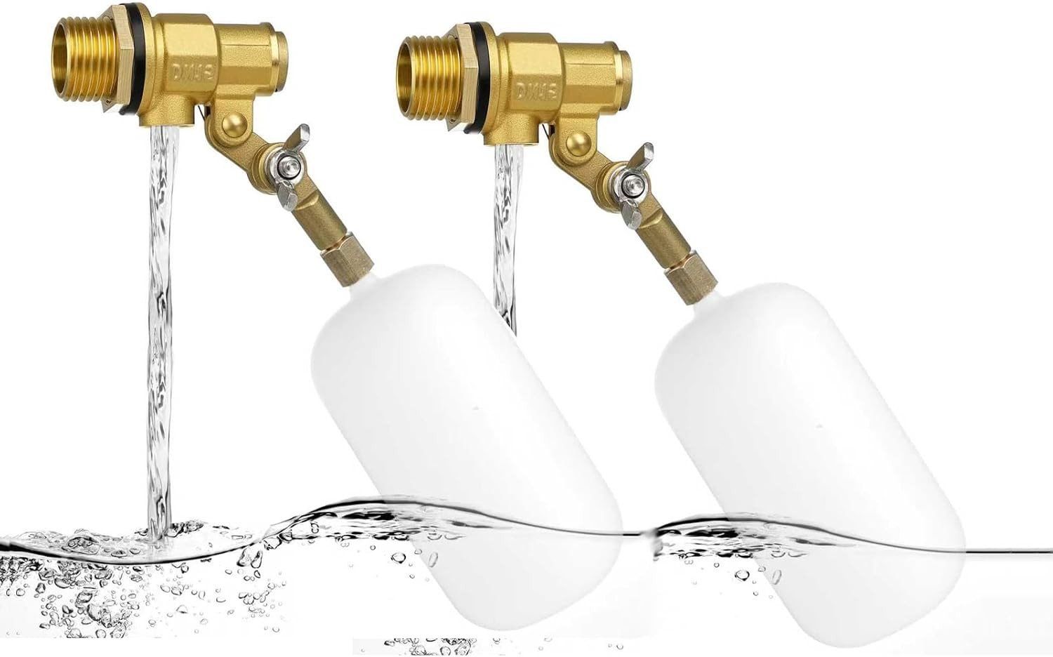 （2 Pack）1/2 Inch Brass Water Float Valve – Pool Auto Fill Float Valve – Float Va