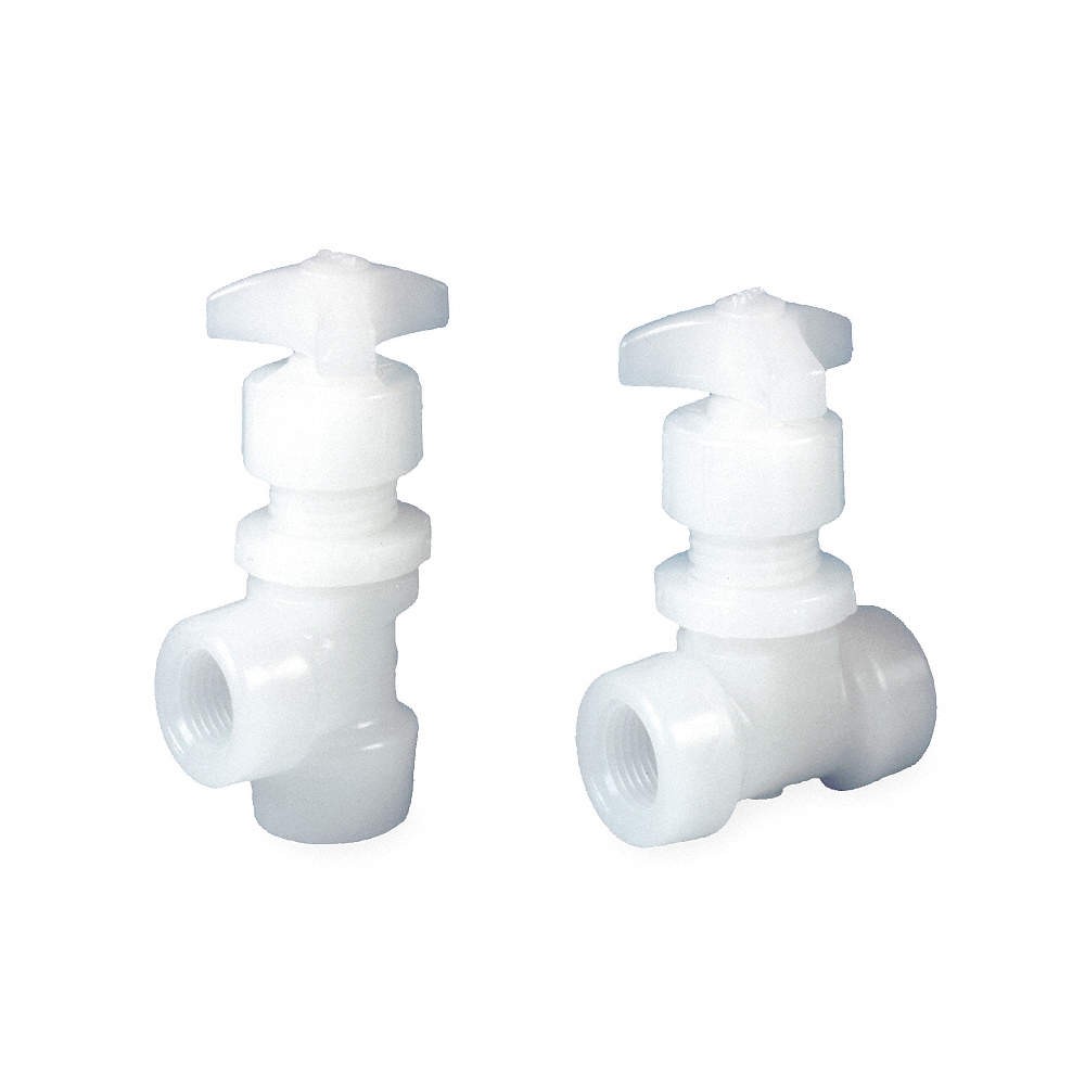 GF PIPING SYSTEMS 155522556 Needle Valve,Straight,PVDF,1/2 In.,FNPT 1CMA1