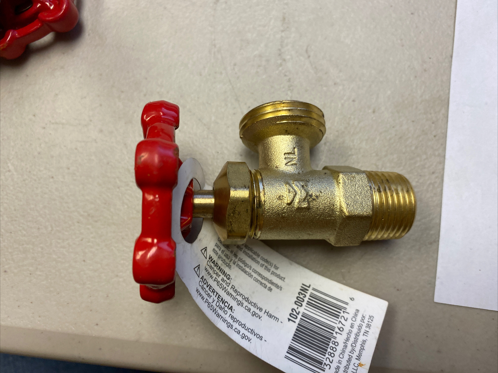 B & K, Part #102-003nl, Proline Boiler Drain 125 PSI, NL Brass Male Threaded