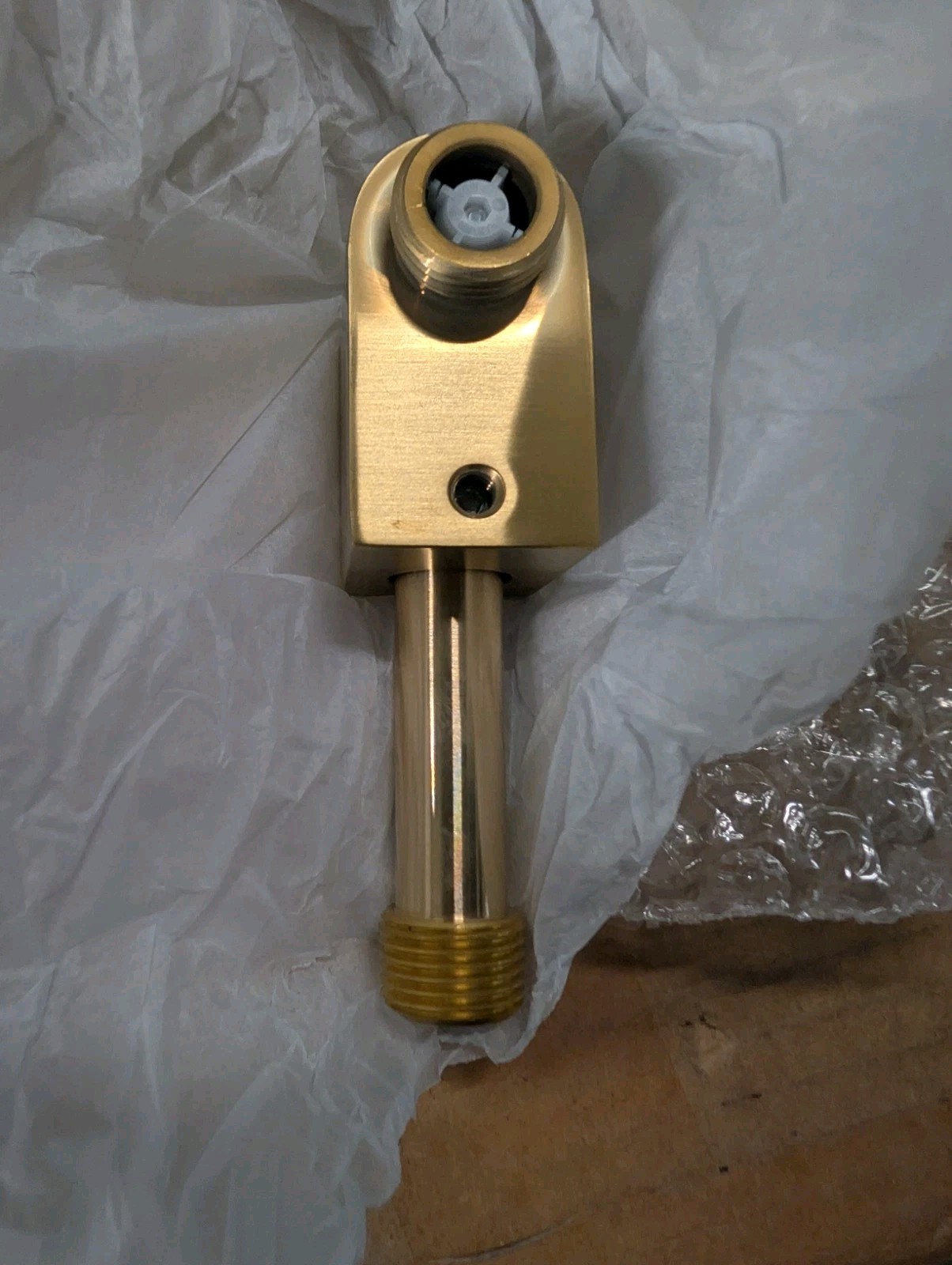Kohler Awaken Wall-Mount Supply Elbow w/Check Valve Vibrant Brushed Modern Brass