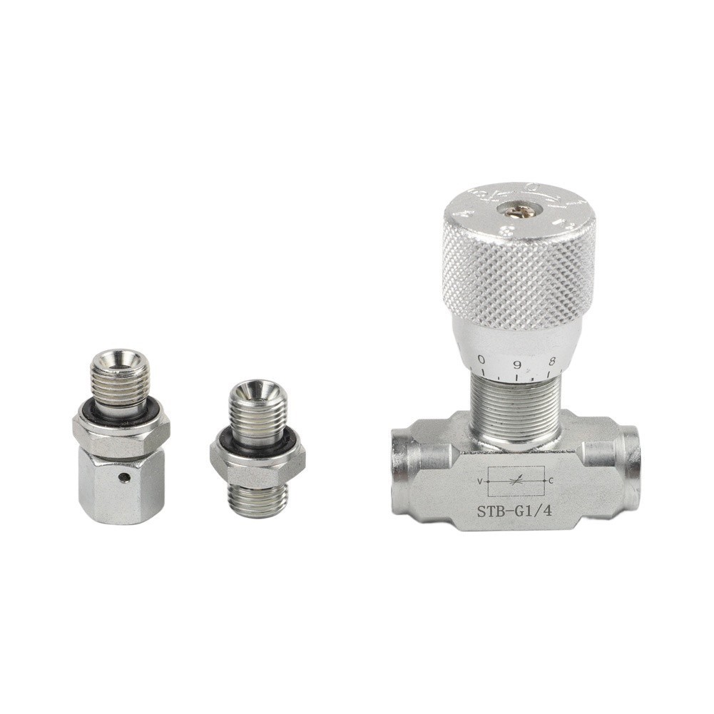 Hydraulic Two Way Control Valve with 08L Connector for Pneumatic Systems
