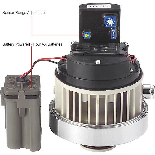 1.6 GPF Toilet/Urinal Refrofit Sensor Flush Valve for Royal Regal Sloan Manual