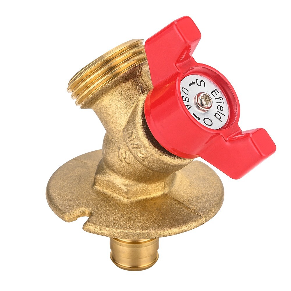 EFIELD Outdoor Faucet/Valve 1/4Turn Sillcock 1/2″ Pex-A Expansion Inlet x 3/4″