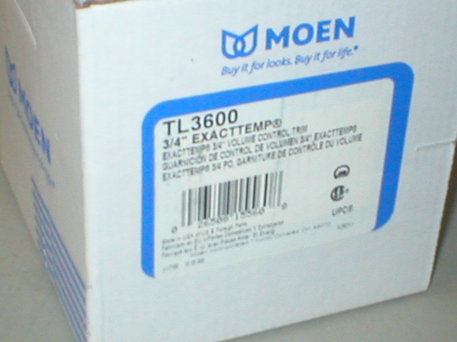 Moen TL3600 ExactTemp 3/4″ Volume Control Trim in Polished Chrome