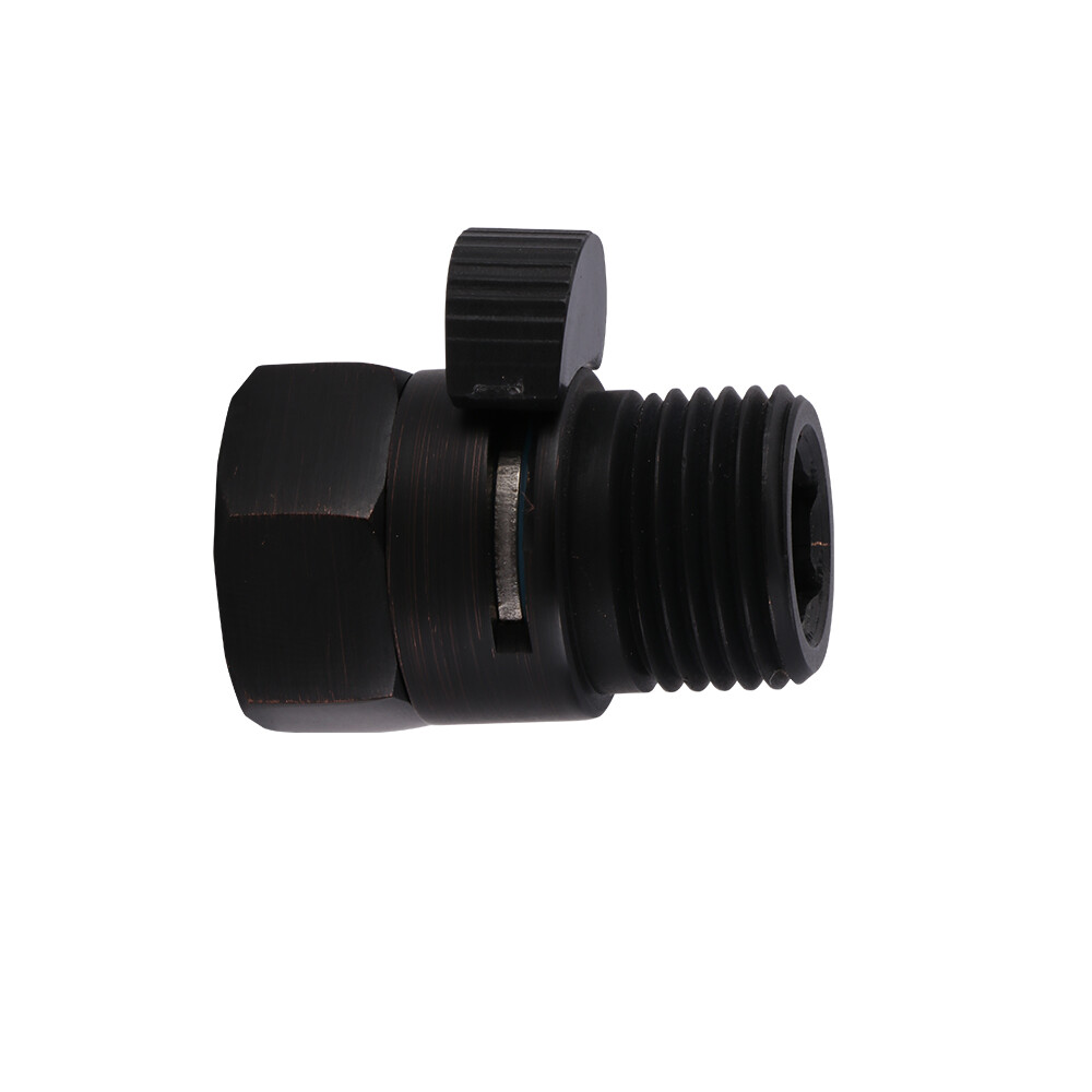 Handheld Shower Head Arm Shut Off Water Flow Control Valve Oil Rubbed Bronze