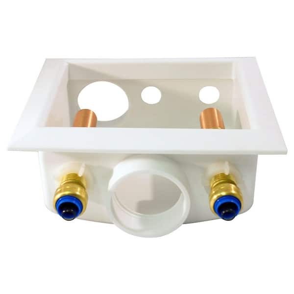 Tectite 1/2″ Push-to-Connect x 3/4″ Male Washing Machine Valves with Outlet Box