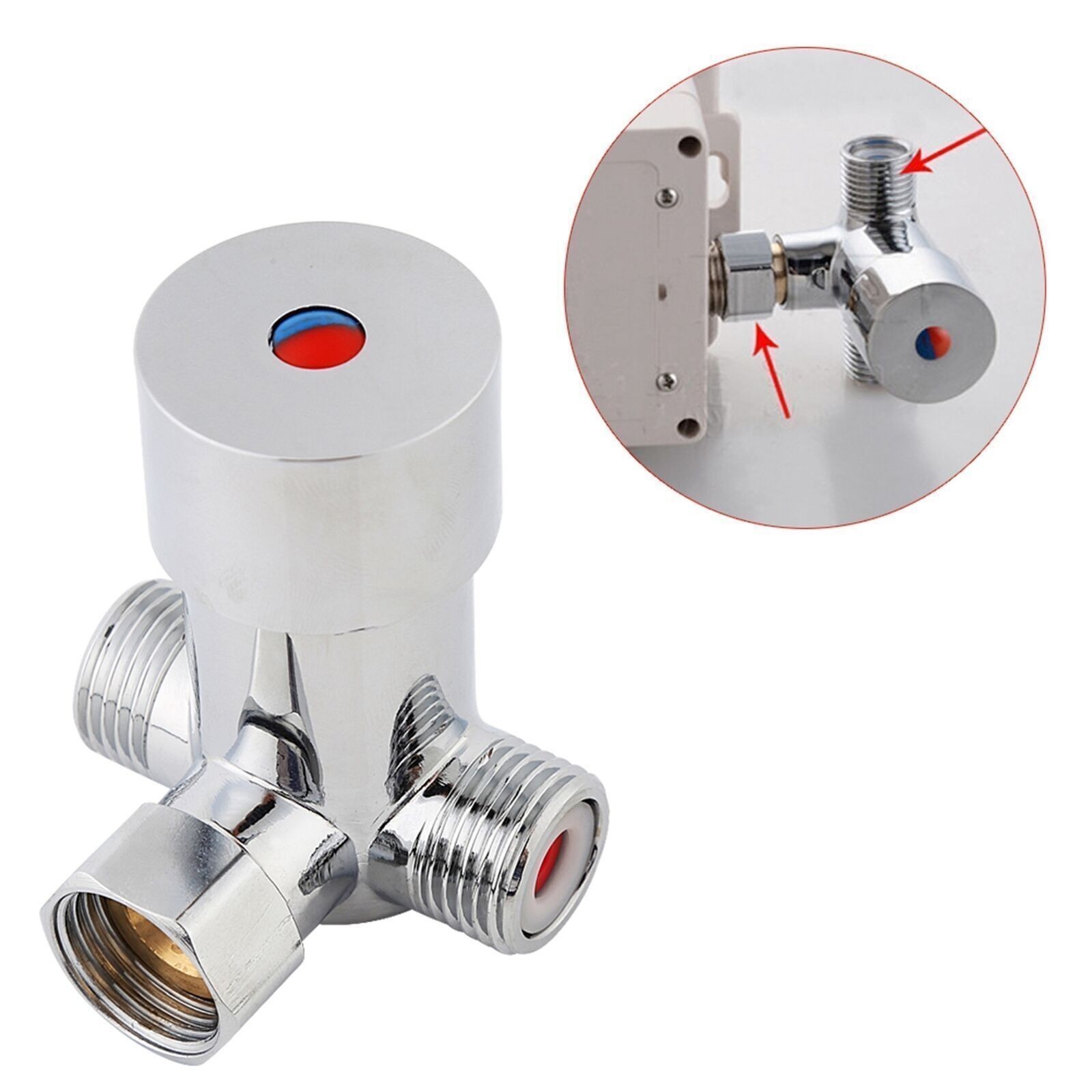 G1/2 Hot Cold Water Mixing Valve Mixer Temperature Control for Automatic Faucet