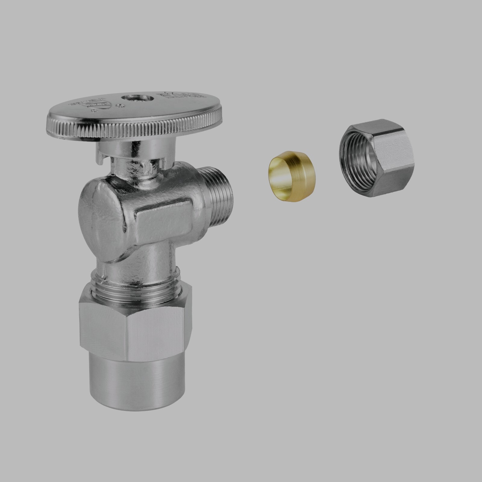 5 PCS 1/2″ CPVC X 3/8″ OD 1/4TURN COMPRESSION ANGLE STOP VALVE , LEAD FREE