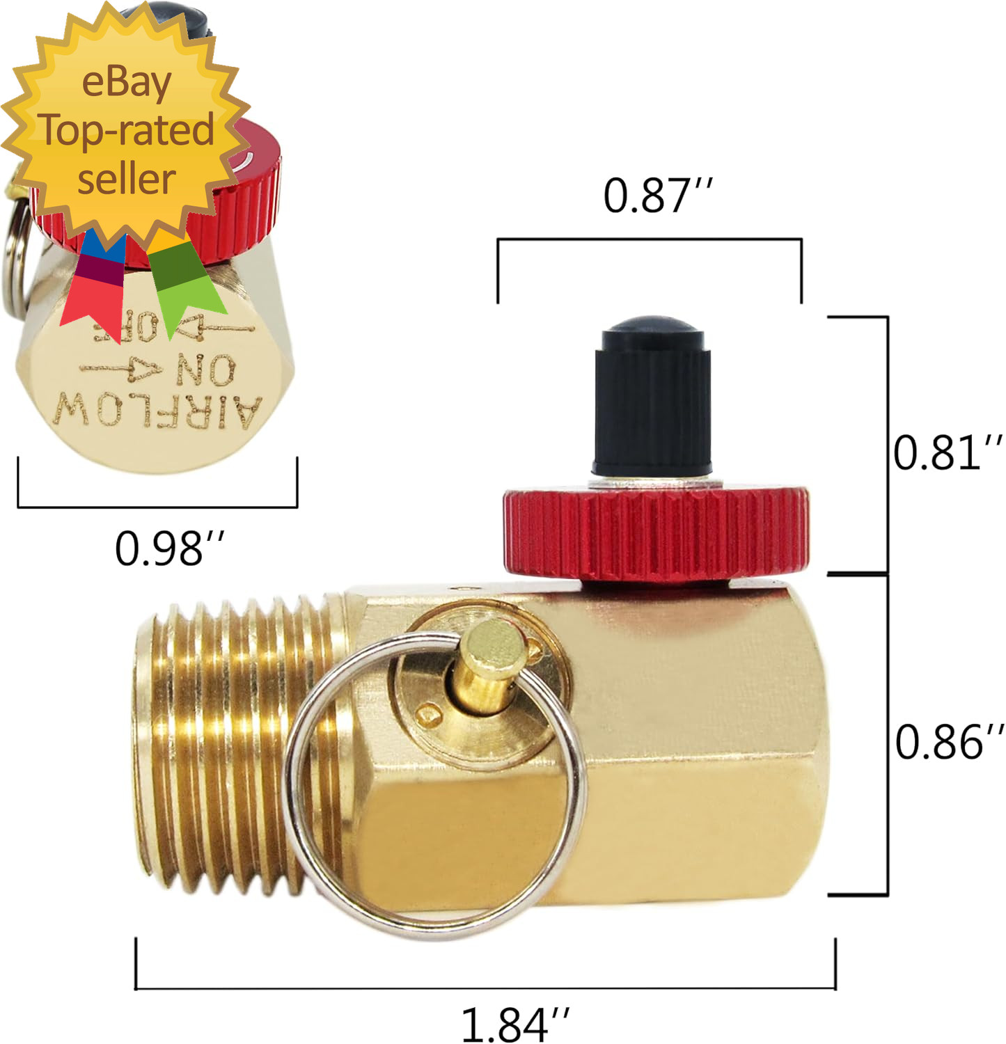 Portable Air Tank Manifold with Fill Port Aluminum Valve and Relief Bypass 1/2″