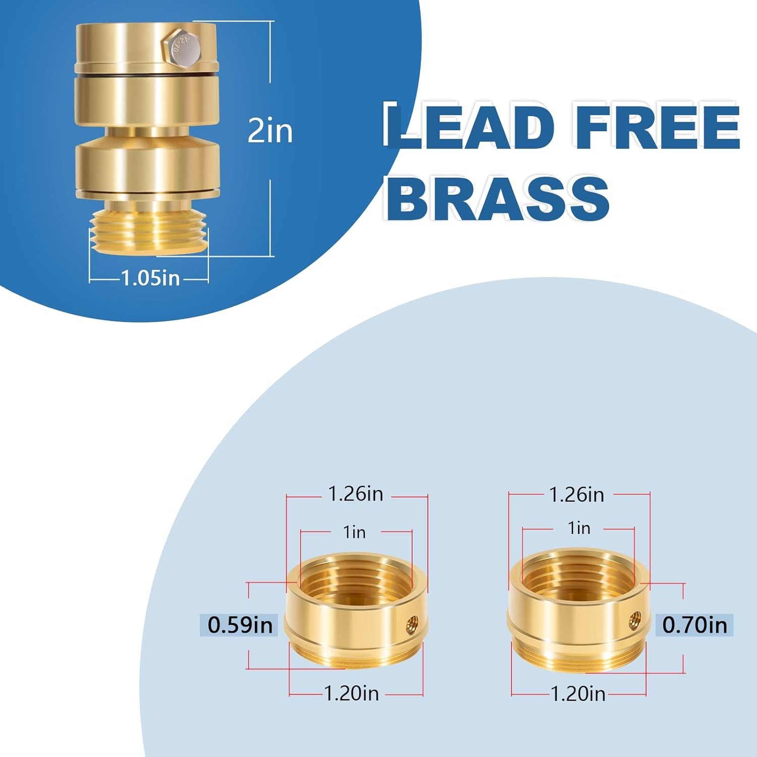 PK1400 Brass Self Draining Vacuum Breaker 3/4 in. Hose Thread PK1380 59ABP 59BFP