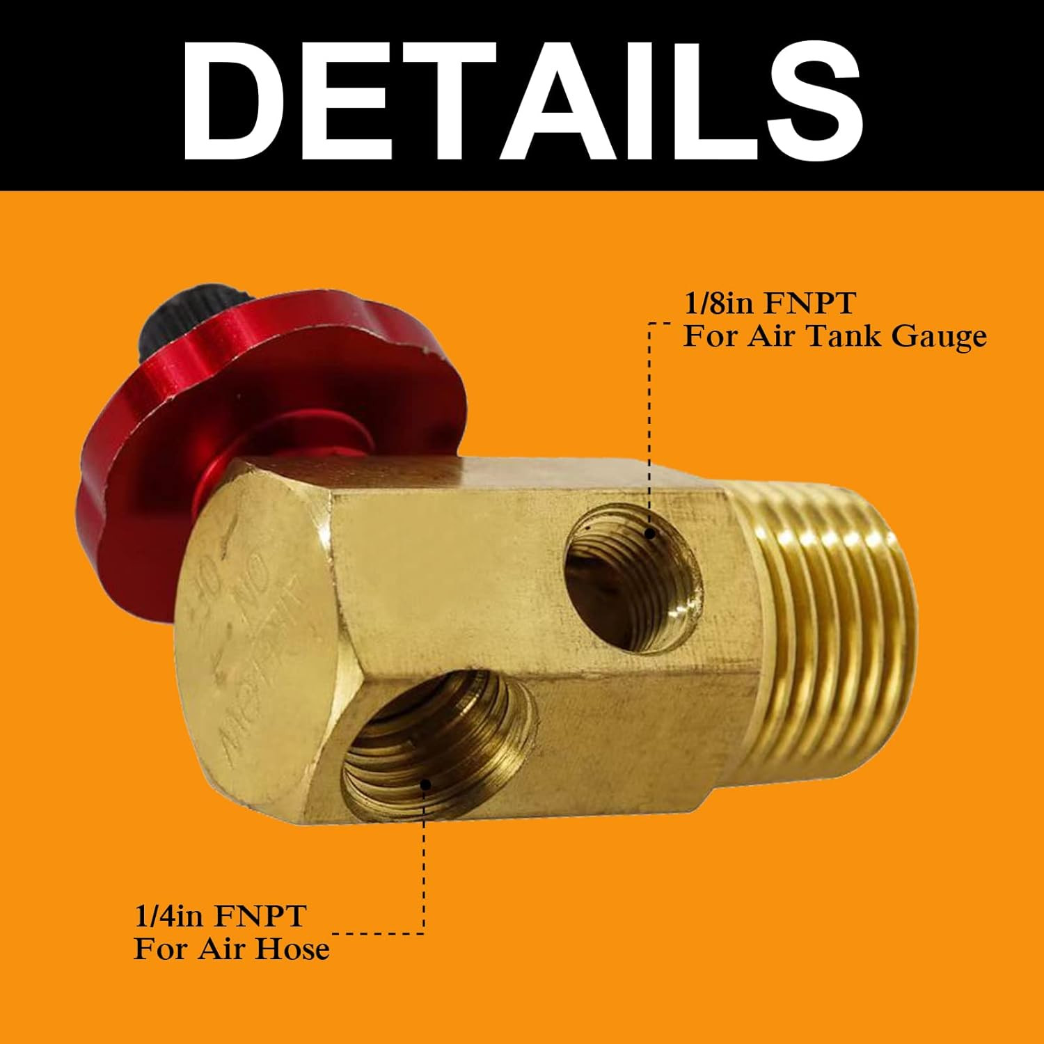 2 Pack Air Tank Manifold with Fill Port, Aluminum Knob,Safety Valve and Relief B