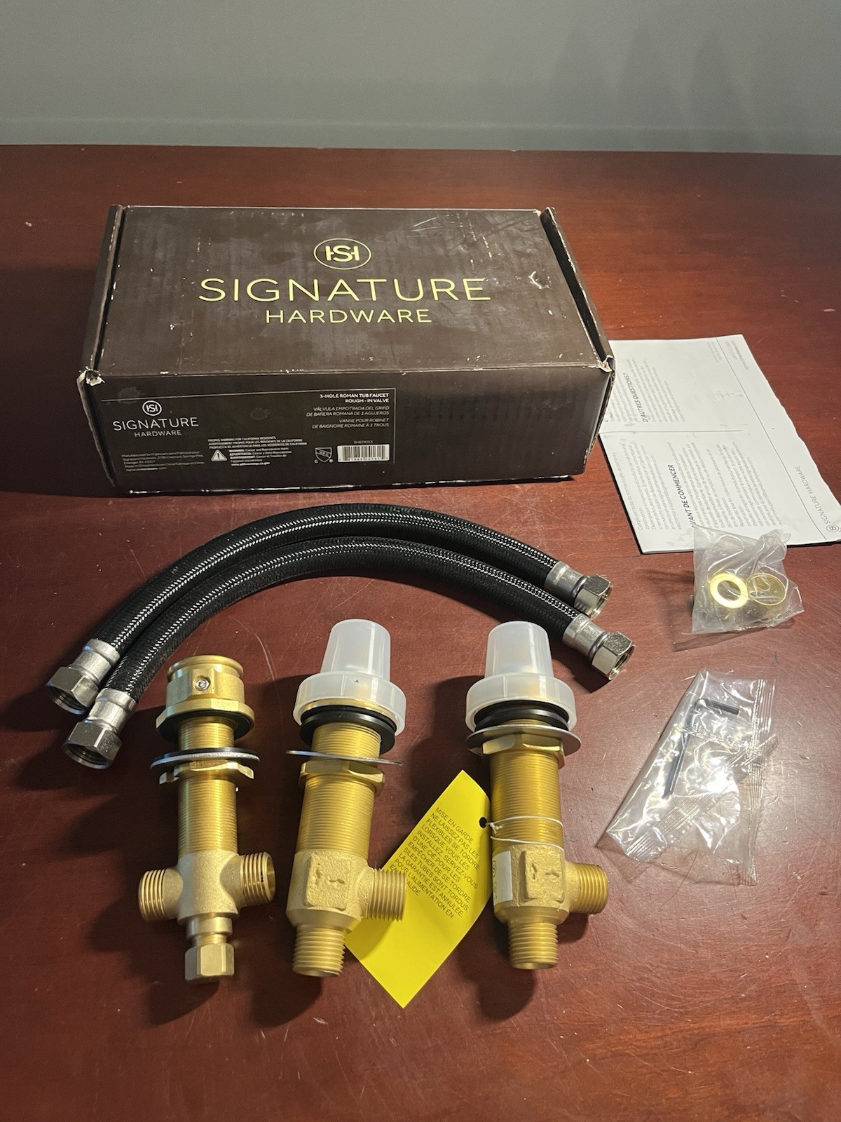 Signature Hardware SH674163 3 Hole Roman Tub Filler Rough-In Valve